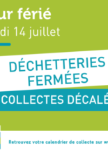 14 juillet : collectes reportées et déchetteries fermées